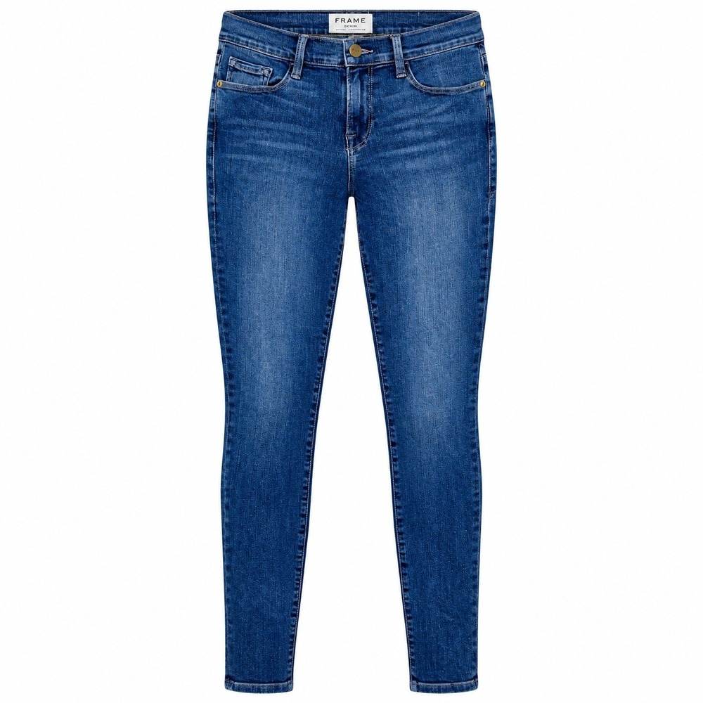FRAME Quiet Luxury Le Skinny de Jeanne Jeans Womens 27 Clean Girl Minimalist